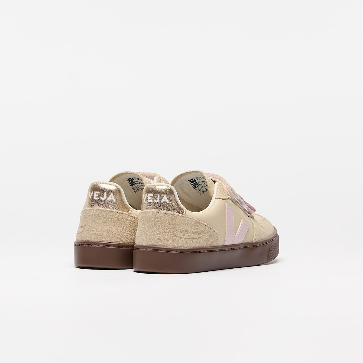 VEJA V-10 Leather x Bonpoint Areia Petale - Image 3