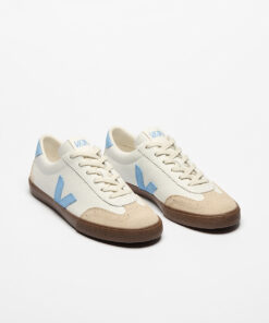 Alternative view of VEJA Volley Leather White Aqua Bark