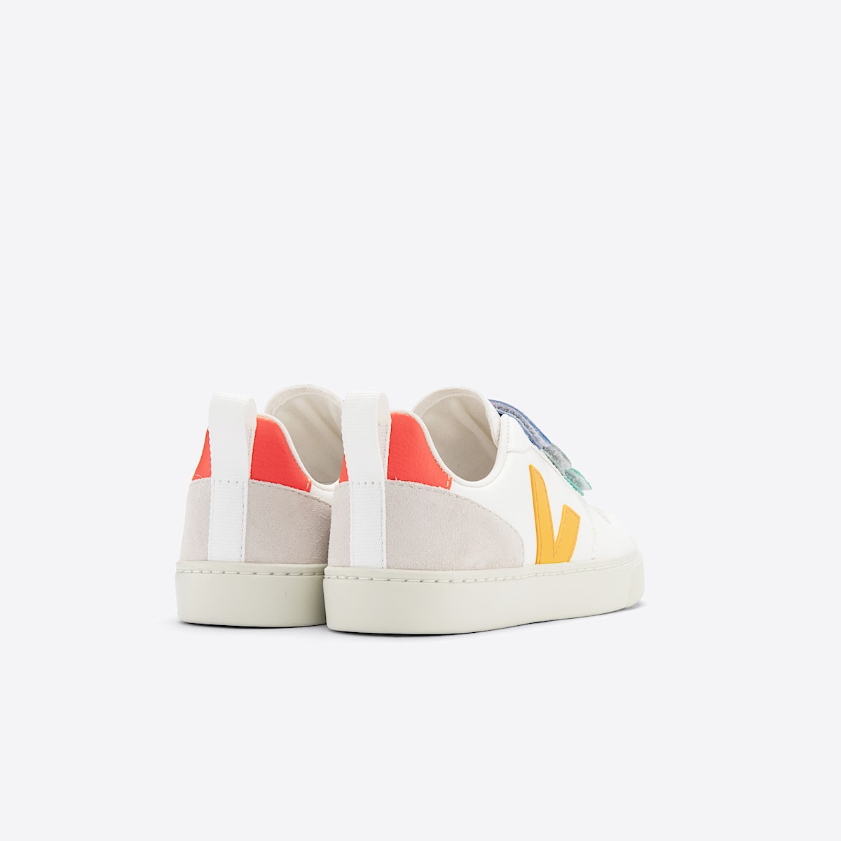 VEJA V-10 Leather Multico White Ouro - Image 4