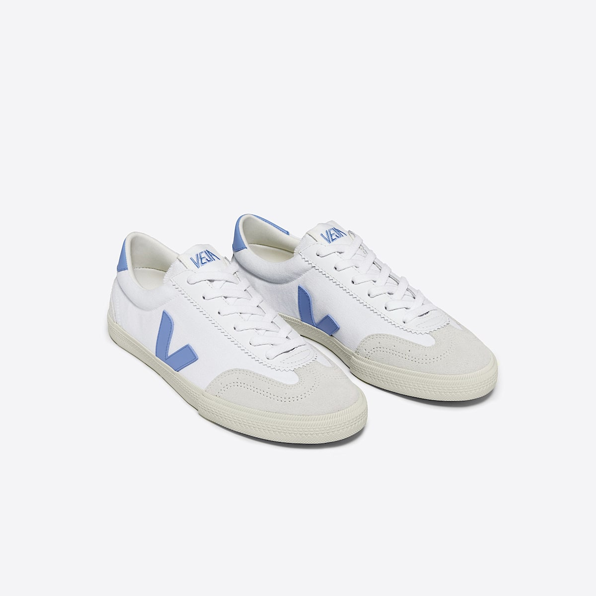 VEJA Volley Canvas White Aqua - Image 2