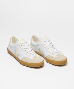 Alternative view of VEJA Volley Canvas White Pierre Natural