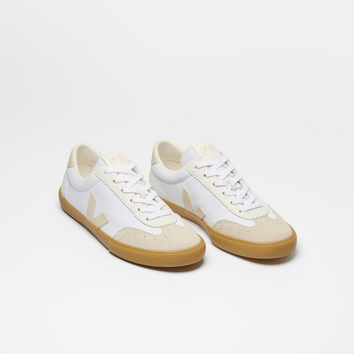 VEJA Volley Canvas White Pierre Natural - Image 2
