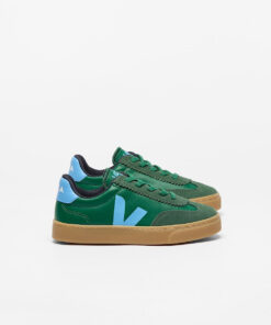 VEJA Volley Elastic Laces Leather Golf Aqua Natural