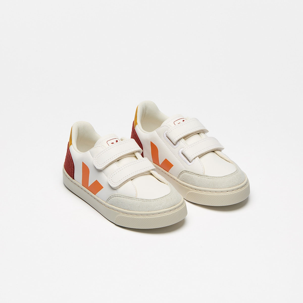 VEJA V-12 Leather White Multico Rouille - Image 2