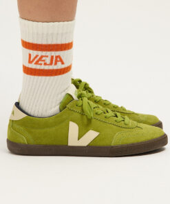 Alternative view of VEJA Iconic Socks Cotton White Orange