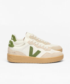 VEJA V-90 Leather Pure Kiwi Almond Natural