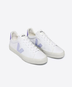 Alternative view of VEJA Campo Canvas White Swan Lavande