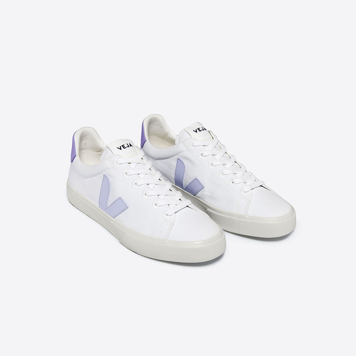VEJA Campo Canvas White Swan Lavande - Image 2