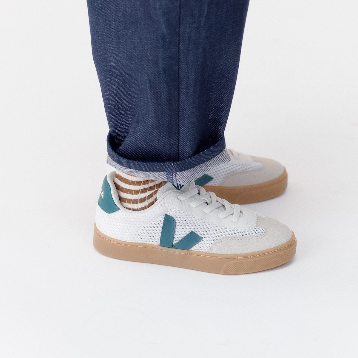 VEJA Volley Elastic Laces Aircell White Britanny Natural - Image 4