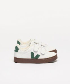 VEJA Esplar Furred Leather White Cyprus Bark
