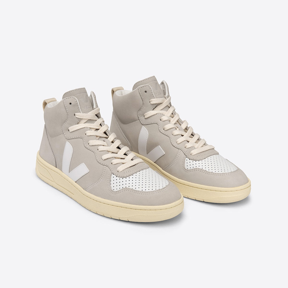VEJA V-15 Nubuck Natural White - Image 2