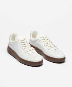 Alternative view of VEJA V-90 Leather White Pierre Almond