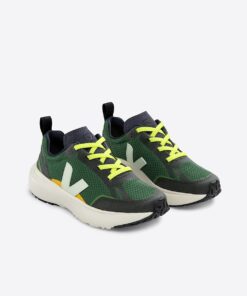 Alternative view of VEJA Canary Elastic Laces Alveomesh Poker Jade