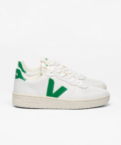 VEJA V-10 Leather White Emeraude