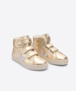 Alternative view of VEJA Esplar Mid Furred Leather Platine White