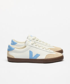 VEJA Volley Leather White Aqua Bark