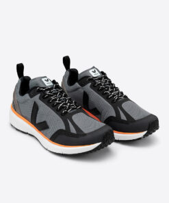 Alternative view of VEJA Condor 2 Alveomesh Concrete Black Neon Orange