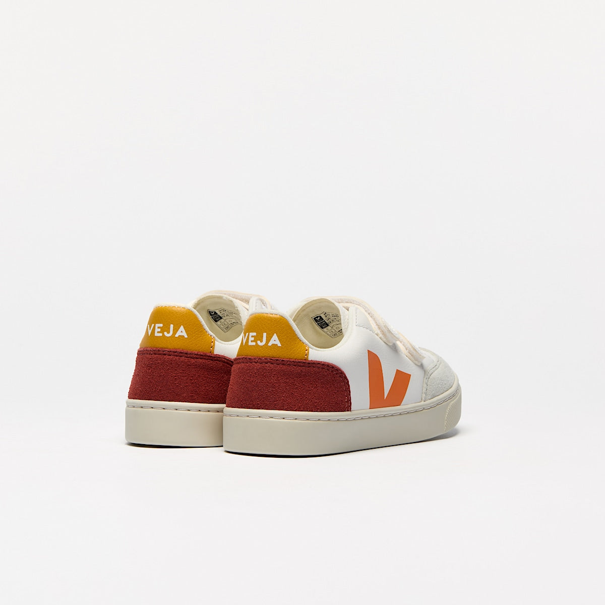 VEJA V-12 Leather White Multico Rouille - Image 3