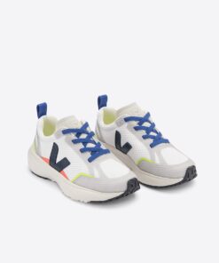 Alternative view of VEJA Canary Elastic Laces Alveomesh Steel White