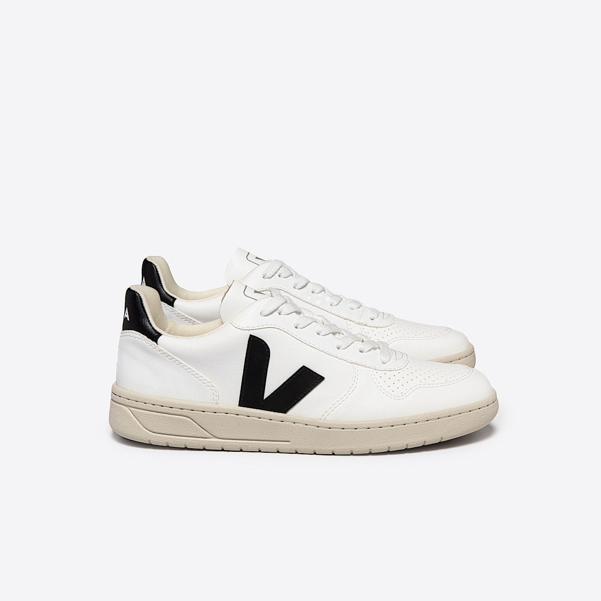 VEJA V-10 CWL White Black