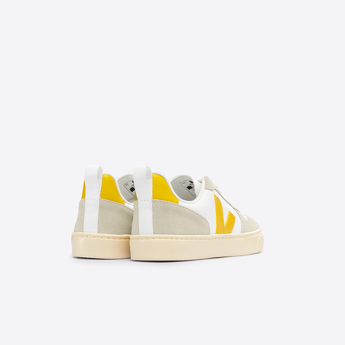 VEJA V-10 Leather White Ouro Almond - Image 3