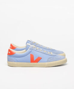VEJA Volley Leather Olympe Orange Fluo Calcaire