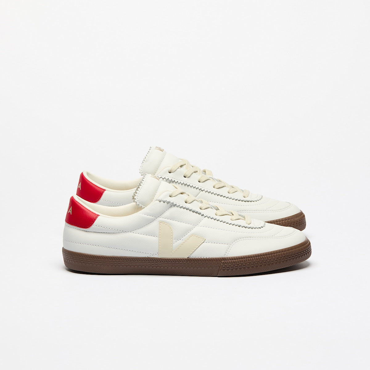VEJA Panenka Leather White Pierre Pekin Bark
