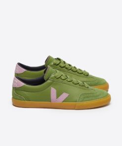 VEJA Volley Leather x Make My Lemonade Kiwi Orchid