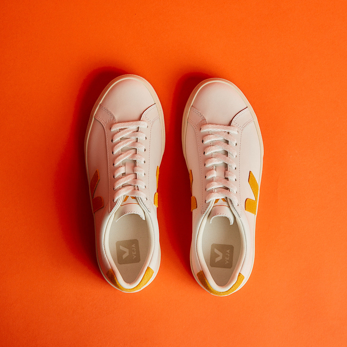 VEJA Esplar Leather White Safran - Image 4
