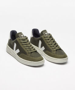 Alternative view of VEJA V-12 Vegan B-MESH Olive White