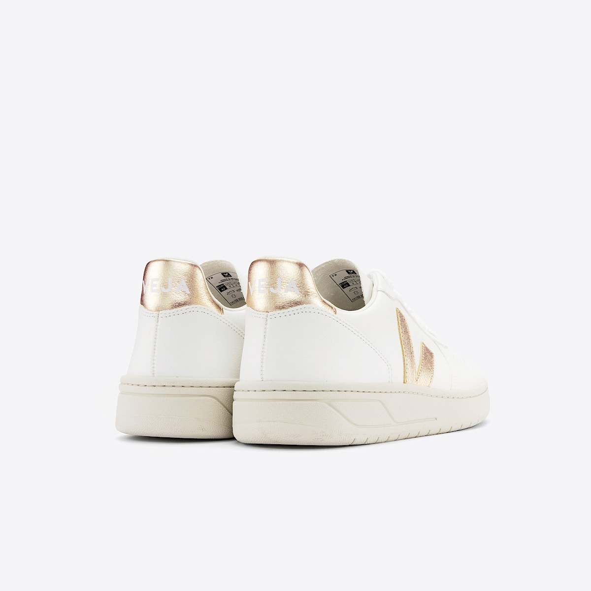 VEJA V-10 Leather White Platine - Image 3