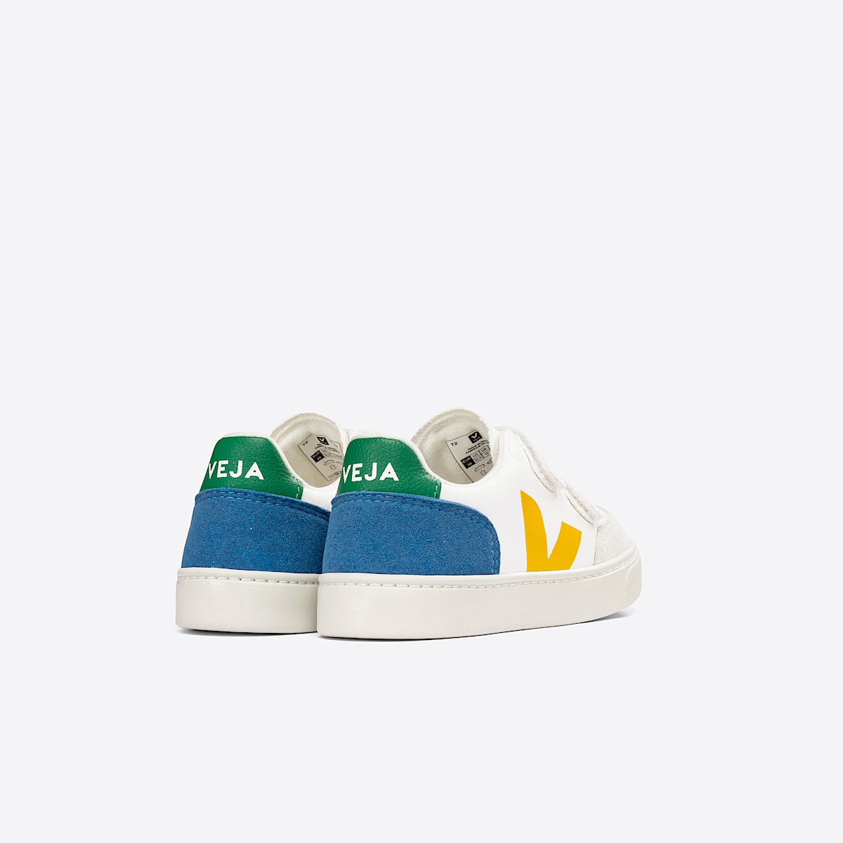 VEJA V-12 Leather White Multico Indigo - Image 3