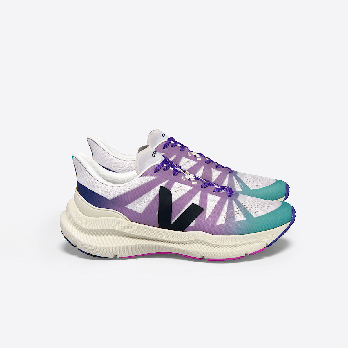 VEJA Condor 3 Engineered-Mesh Light Grey Black Gradient