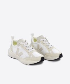 Alternative view of VEJA Canary Elastic Laces Alveomesh White Pierre
