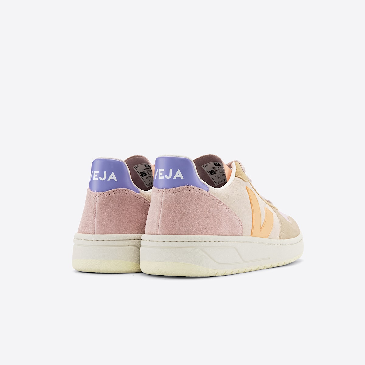 VEJA V-10 Suede Multico Peach - Image 3
