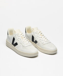 Alternative view of VEJA V-10 Leather White Black