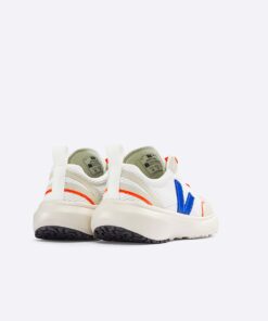 Alternative view of VEJA Canary Elastic Laces Alveomesh White Indigo