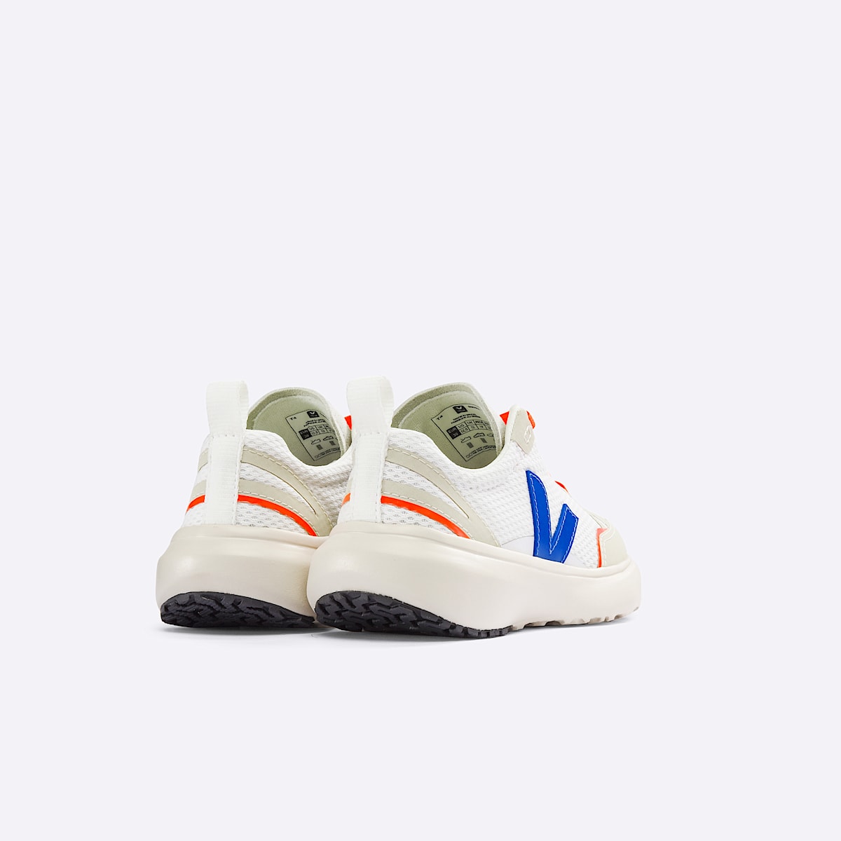 VEJA Canary Elastic Laces Alveomesh White Indigo - Image 2