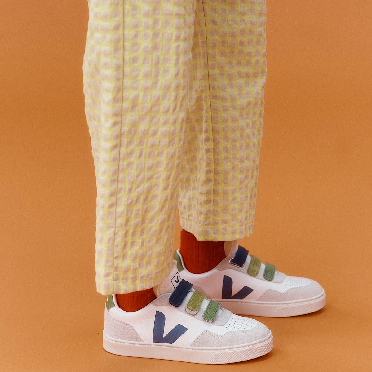 VEJA V-90 Leather Multico White California - Image 3