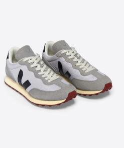Alternative view of VEJA Rio Branco Alveomesh Light Grey Black