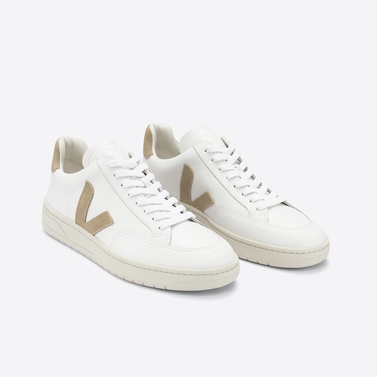VEJA V-12 Leather White Dune - Image 2