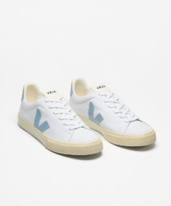 Alternative view of VEJA Campo Canvas White Steel