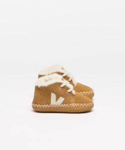 VEJA Baby Furred Suede Camel Pierre
