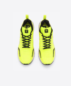 Alternative view of VEJA Condor Mesh Jaune Fluo White