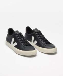 Alternative view of VEJA Campo Leather Black White