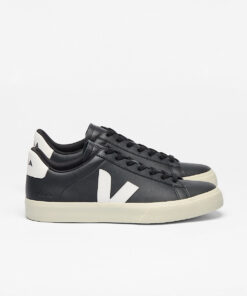 VEJA Campo Leather Black White