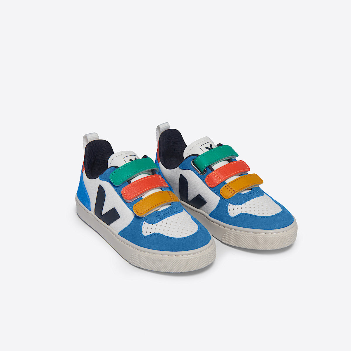 VEJA V-10 Leather White Multico Nautico - Image 2
