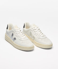 Alternative view of VEJA V-90 Leather White Silver Black