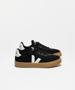 VEJA Volley Elastic Laces Canvas Black White Natural