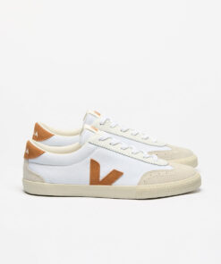 VEJA Volley Canvas White Umber